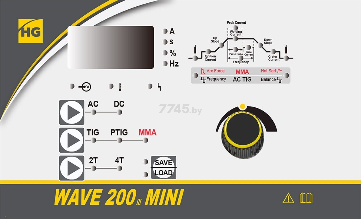Инвертор сварочный HUGONG Wave 200 III Mini AC/DC (29640) - Фото 8