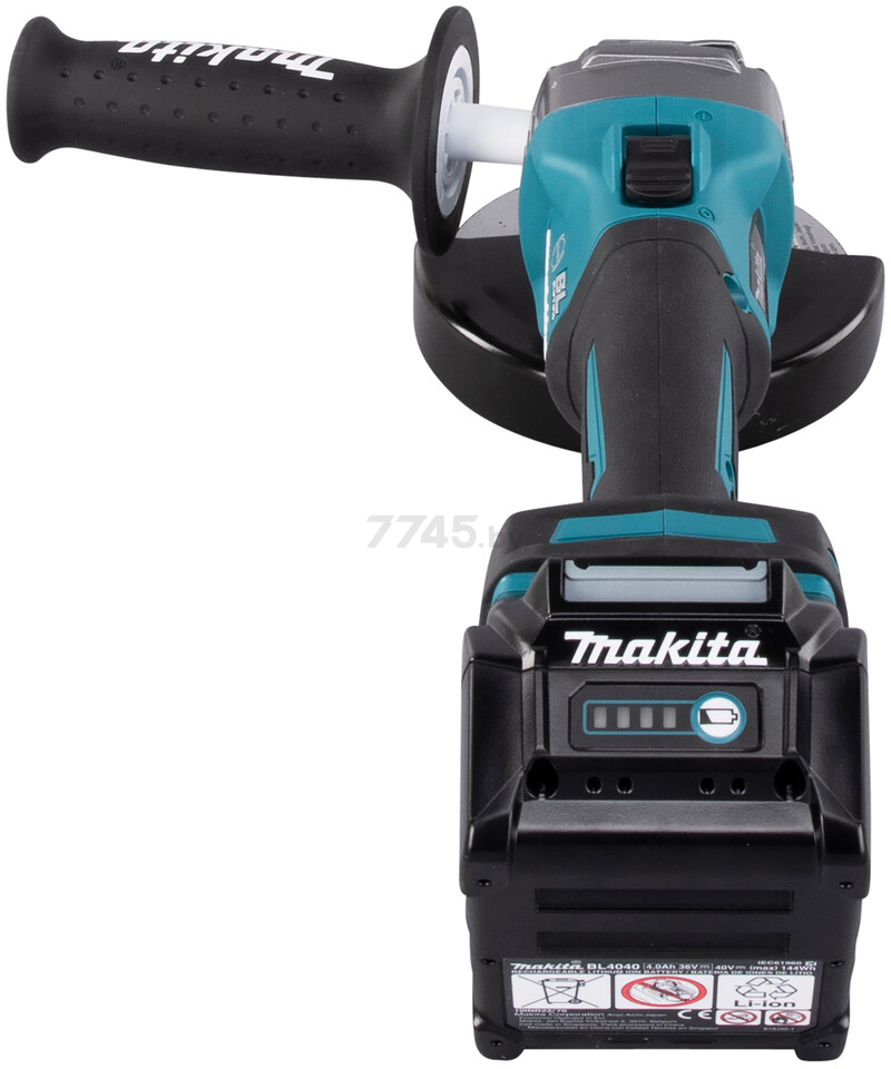 Шлифмашина угловая аккумуляторная MAKITA GA 004 GM 201 XGT (GA004GM201) - Фото 9