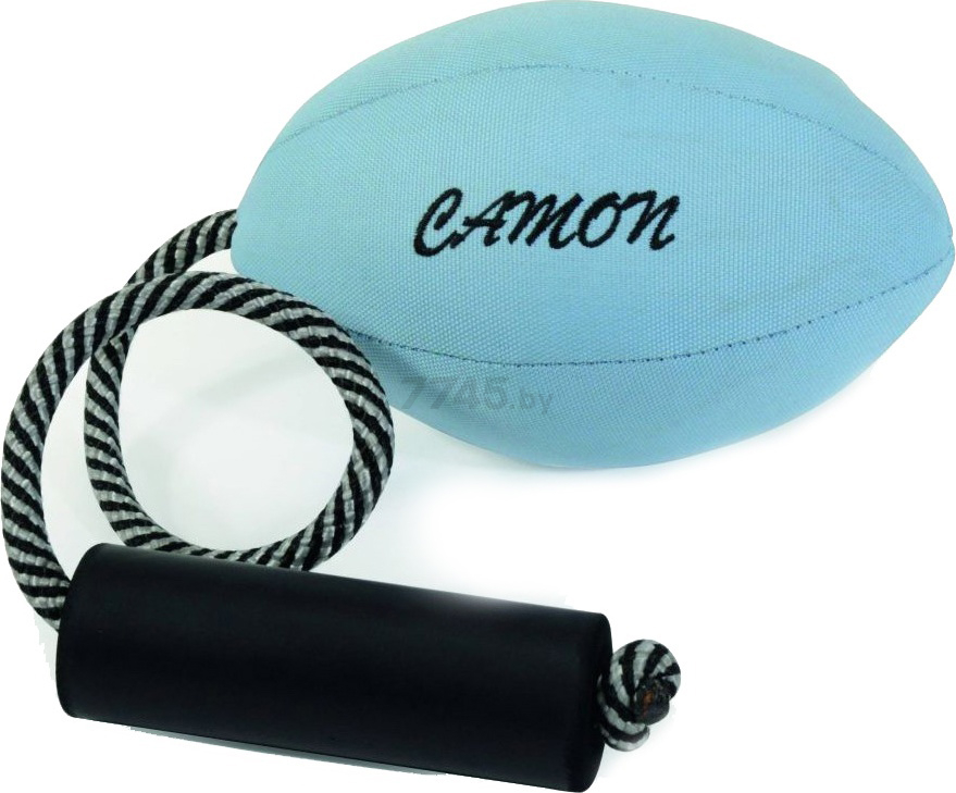 Игрушка для собак CAMON Мячик овальный с веревкой 20 см (AH511/C)