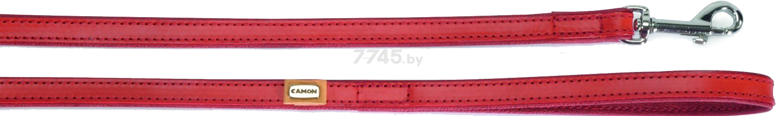 Поводок для собак CAMON Кожаный с синтетической подкладкой 20 мм 1 м красный (DA096/F)