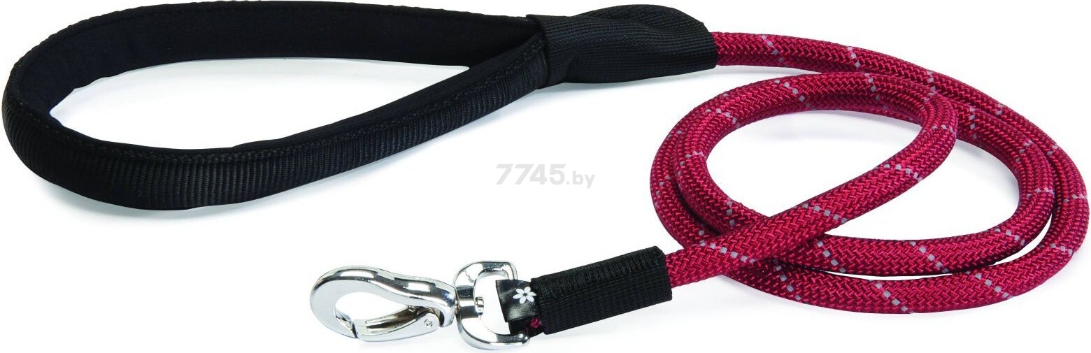 Поводок для собак CAMON Веревка с мягкой ручкой 12 мм 1,2 м красный (F512/60)