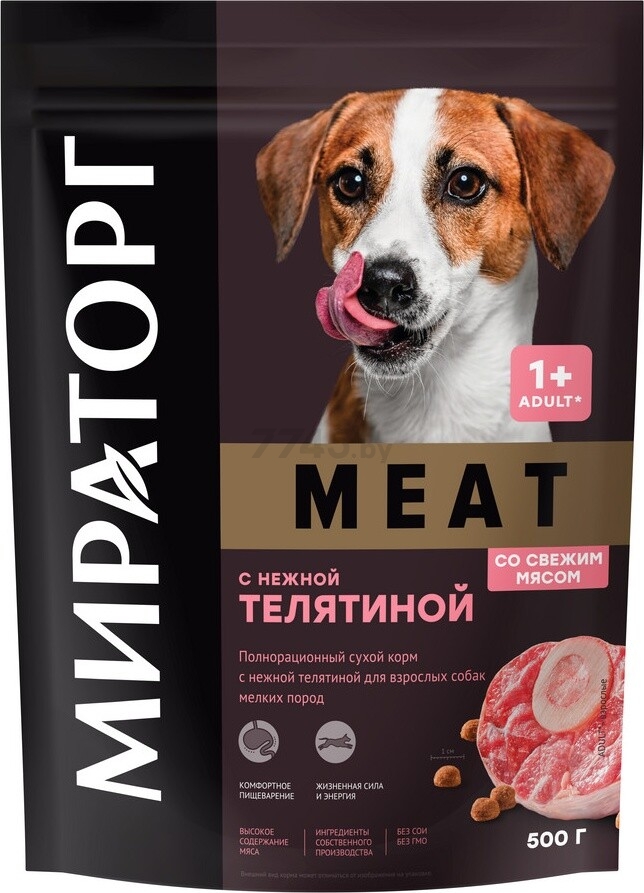 Сухой корм для мелких собак МИРАТОРГ Winner Meat с нежной телятиной 0,5 кг (1010022541)