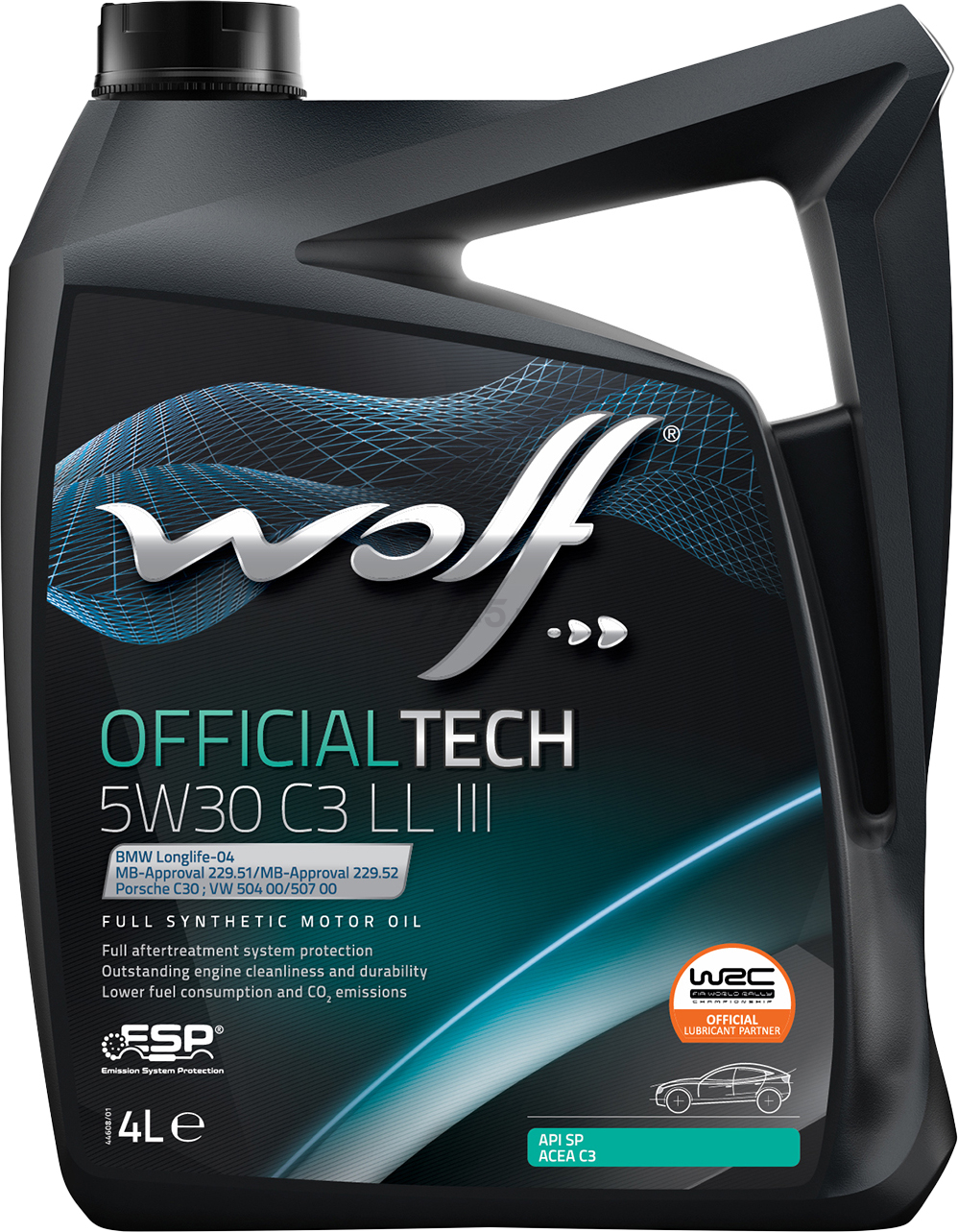 Моторное масло 5W30 синтетическое WOLF OfficialTech C3 LL III 4 л (65644/4)