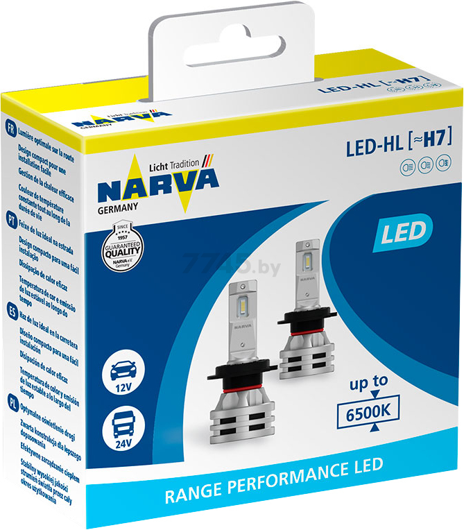 Лампа светодиодная автомобильная NARVA Range Performance LED H7 2 штуки (18033) - Фото 3