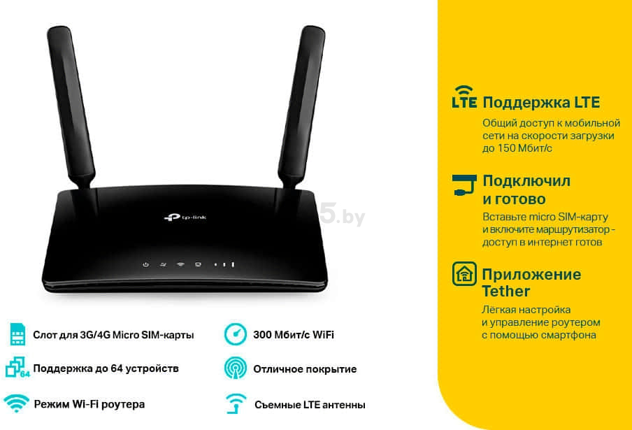 Wi-Fi роутер TP-LINK TL-MR150 - Фото 10