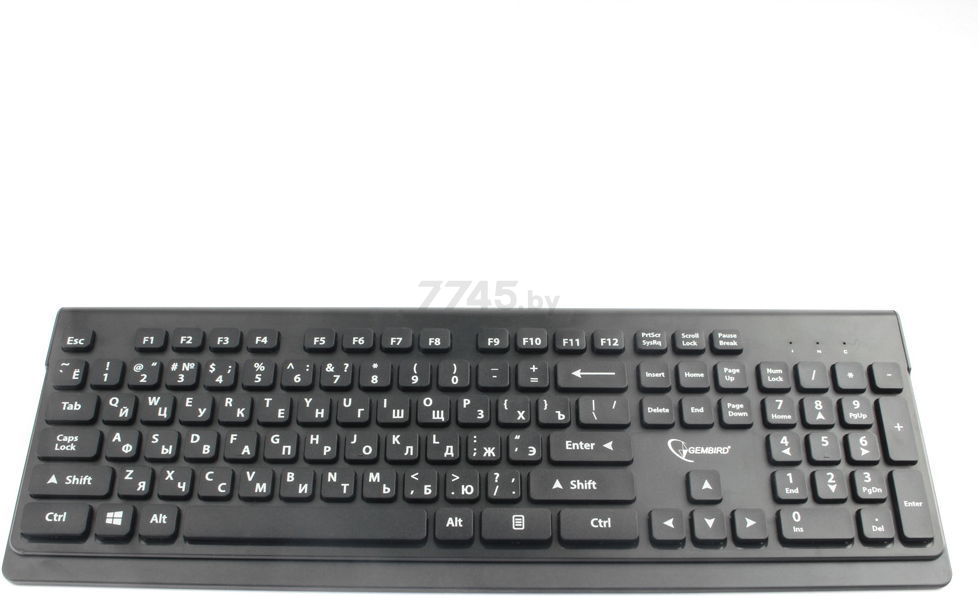 Комплект беспроводной клавиатура и мышь GEMBIRD KBS-7200 Black - Фото 2