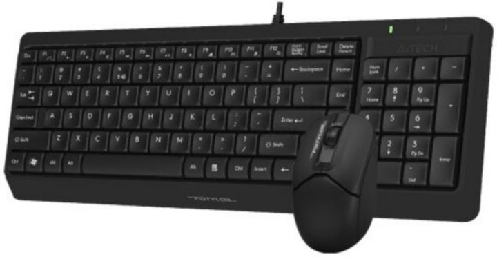 Комплект клавиатура и мышь A4TECH Fstyler F1512 Black - Фото 14