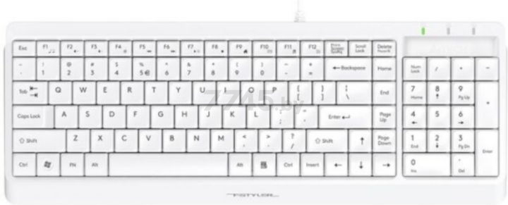 Комплект клавиатура и мышь A4TECH Fstyler F1512 White - Фото 2