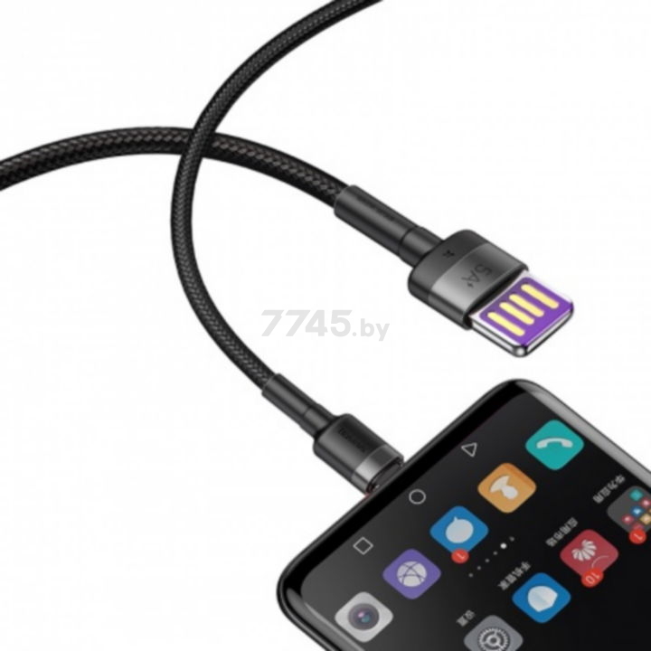 Кабель BASEUS Cafule Cable HW Gray Black (CATKLF-PG1) - Фото 4