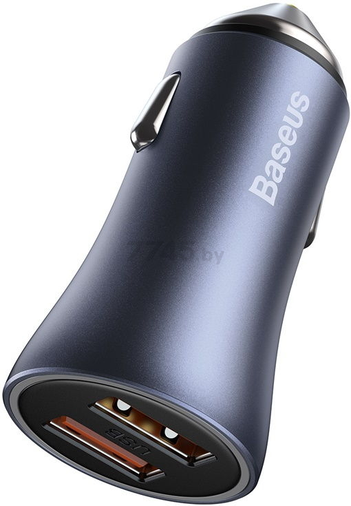 Автомобильное зарядное устройство BASEUS Golden Contactor Pro CCJD-A0G Dark Gray - Фото 5