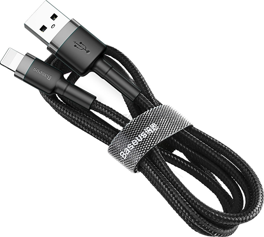 Кабель BASEUS Cafule Cable USB For IP Black Gray (CALKLF-AG1)