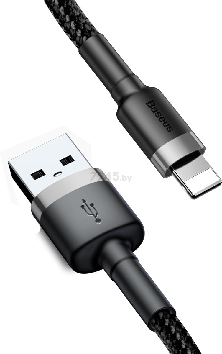 Кабель BASEUS Cafule Cable USB For IP Black Gray (CALKLF-AG1) - Фото 2