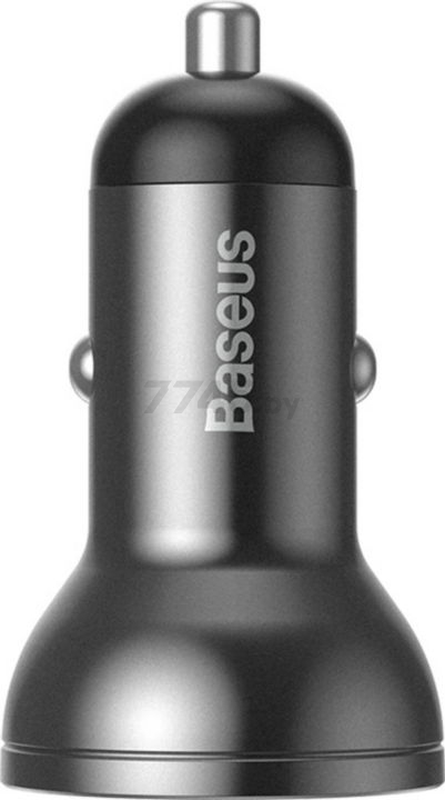 Автомобильное зарядное устройство BASEUS Digital Display Dual USB Grey (CCBX-0G) - Фото 5