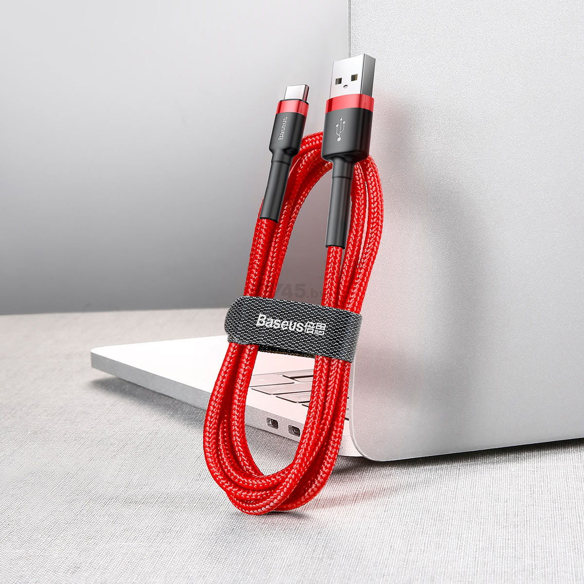 Кабель BASEUS Cafule Cable USB For Type-C Red Red (CATKLF-C09) - Фото 2