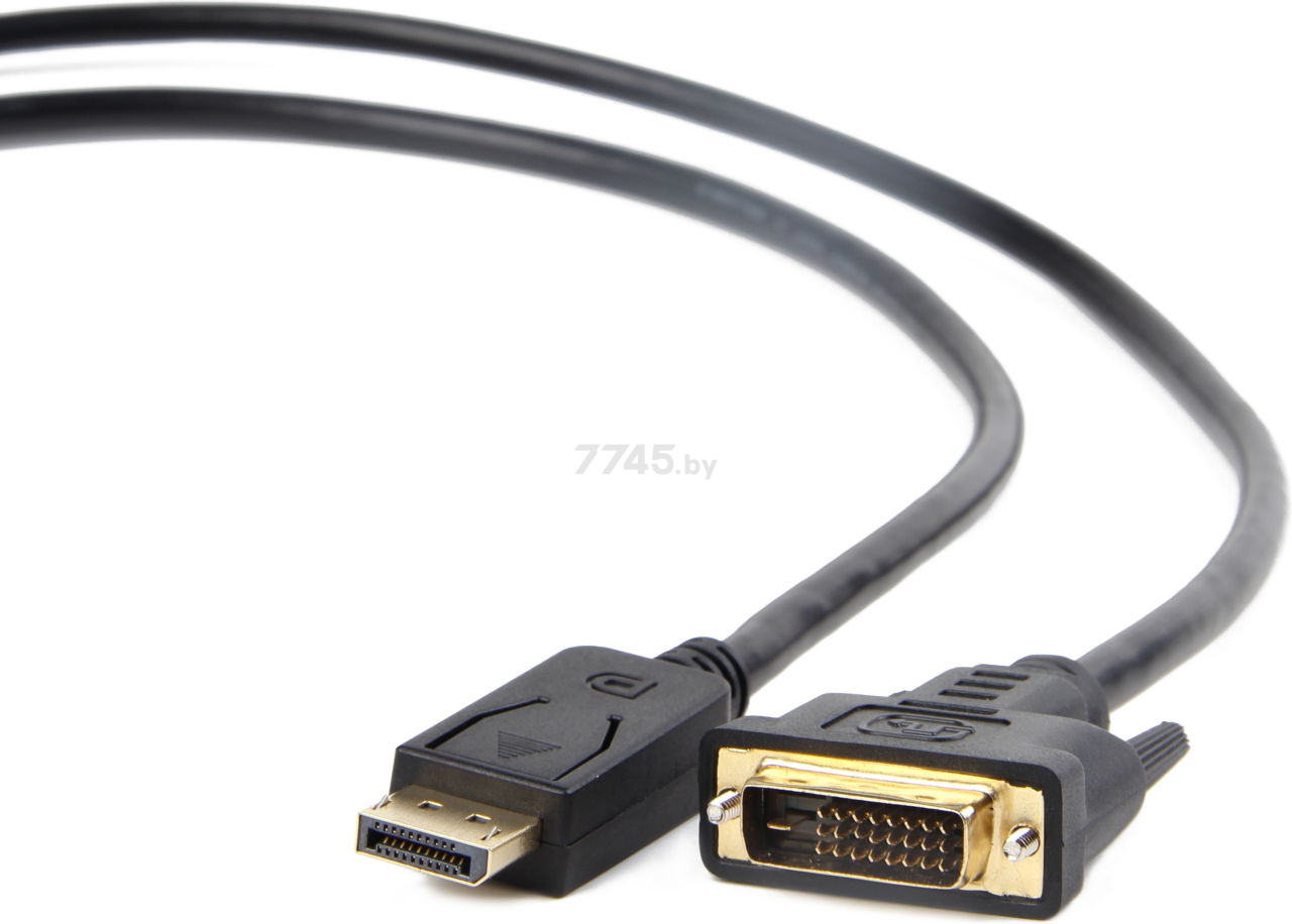 Кабель CABLEXPERT DisplayPort-DVI Black (CC-DPM-DVIM-6) - Фото 2