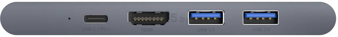 USB-хаб BASEUS Thunderbolt C+ Pro CAHUB-L0G Grey - Фото 2
