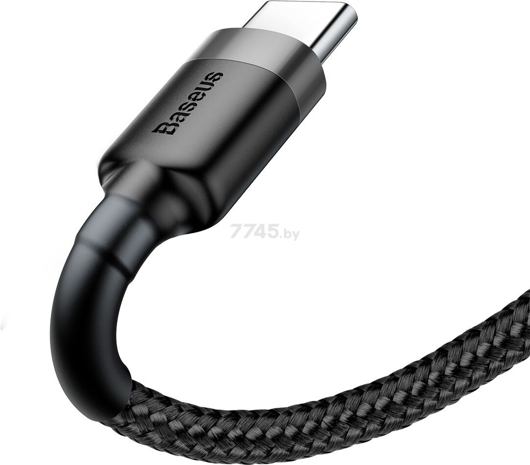 Кабель BASEUS Cafule Cable USB For Type-C Gray Black (CATKLF-BG1) - Фото 5