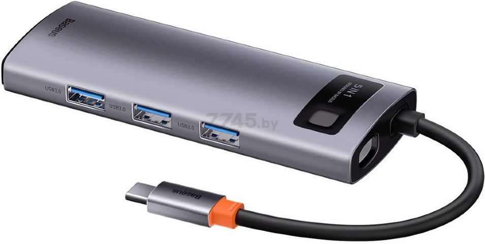 USB-хаб BASEUS CAHUB-CX0G Gray - Фото 3
