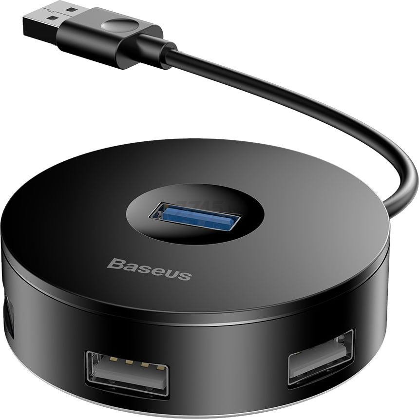 USB-хаб BASEUS Round Box CAHUB-F01 Black - Фото 3