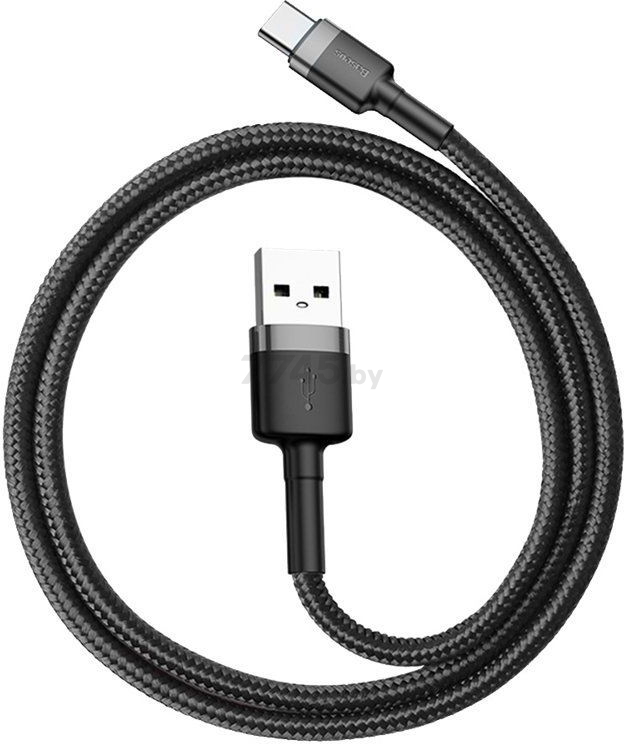 Кабель BASEUS Cafule USB2.0 AM - Type-C Black (CATKLF-CG1) - Фото 2