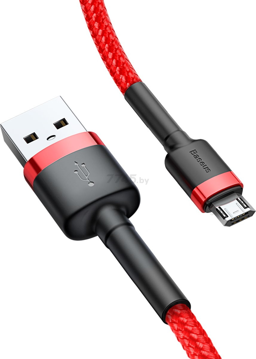 Кабель BASEUS Cafule Cable USB For Micro Red Red (CAMKLF-B09) - Фото 3