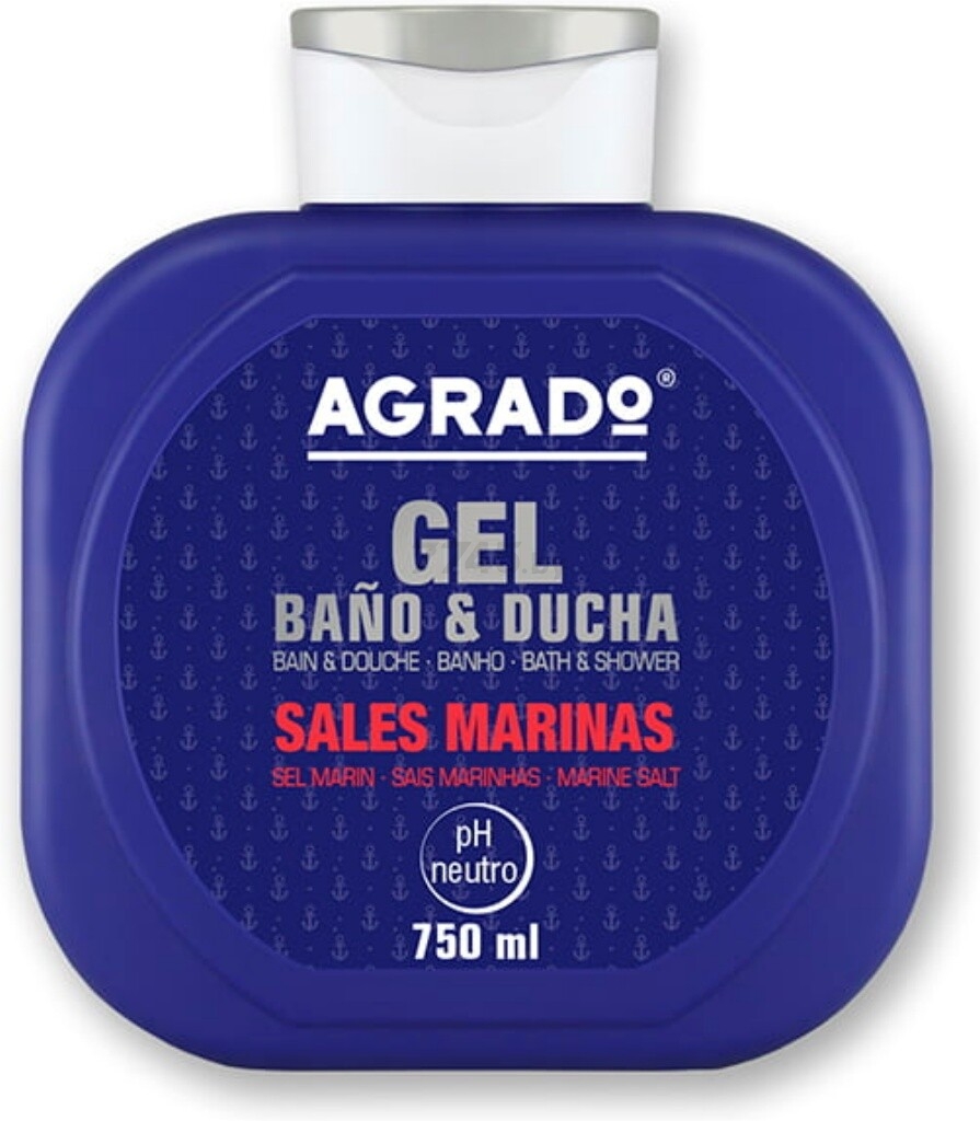 Гель для душа AGRADO Bath&Shower Gel Marine Salts 750 мл (40062)