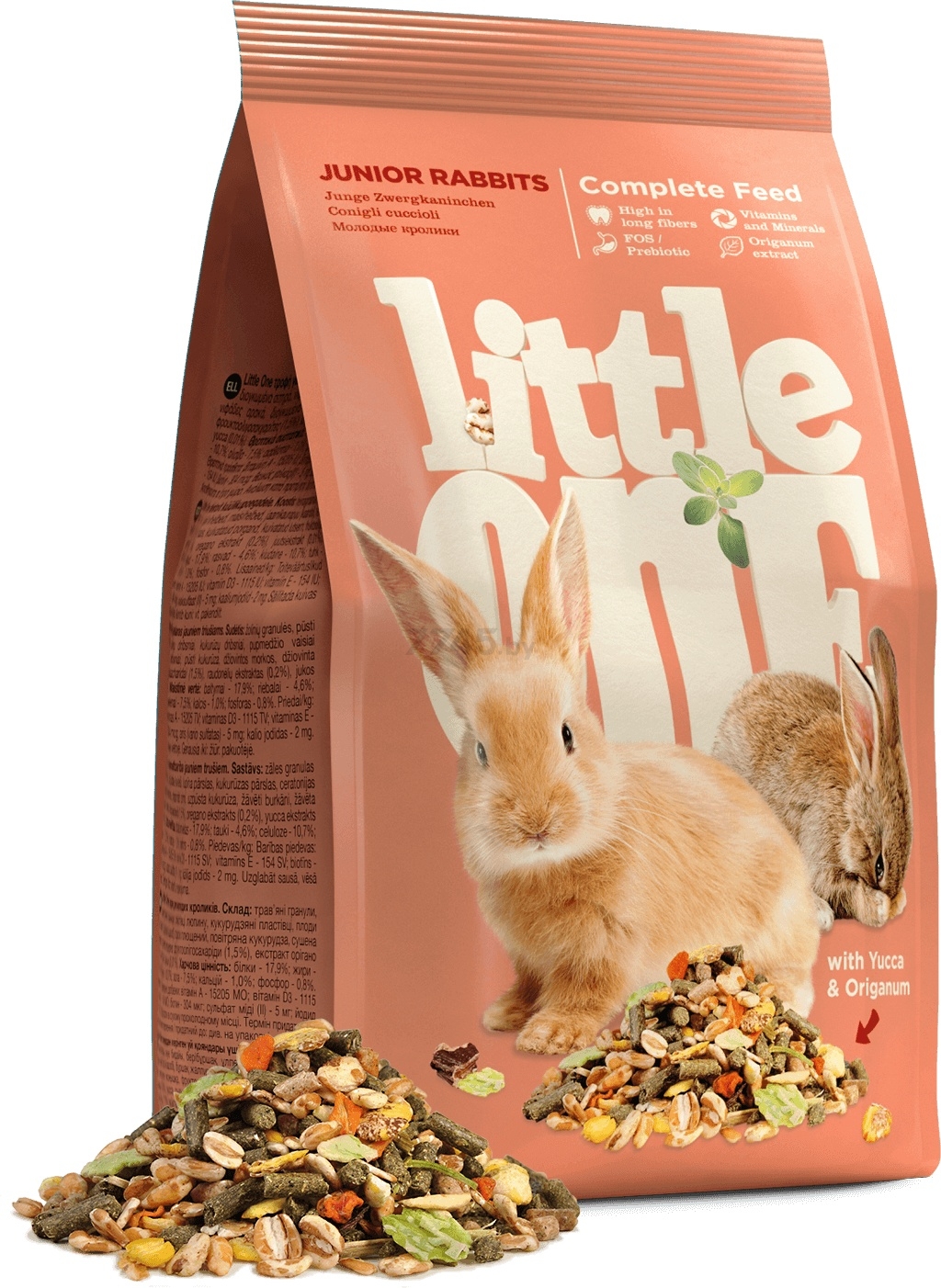 Корм для кроликов LITTLE ONE Юниор 0,4 кг (4602533781621) - Фото 6
