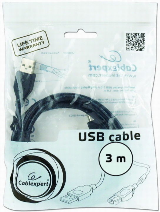 Кабель CABLEXPERT CCF-USB2-AMBM-10 Black - Фото 4