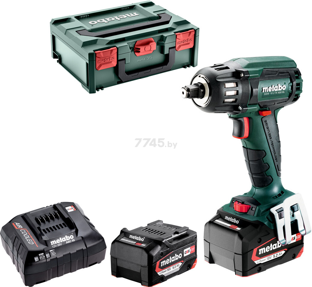 Гайковерт аккумуляторный ударный METABO SSW 18 LTX 400 BL (602205650)