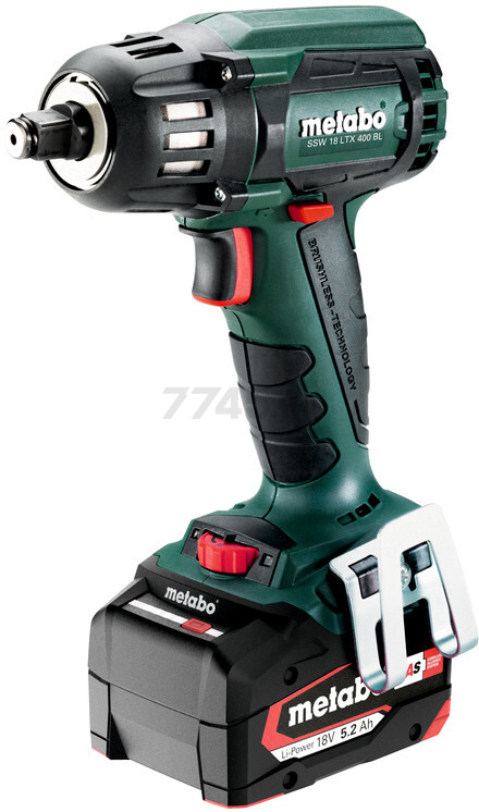 Гайковерт аккумуляторный ударный METABO SSW 18 LTX 400 BL (602205650) - Фото 2