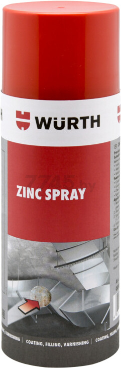 Грунт аэрозольный WURTH Zink Spray 400 мл (0893113122)