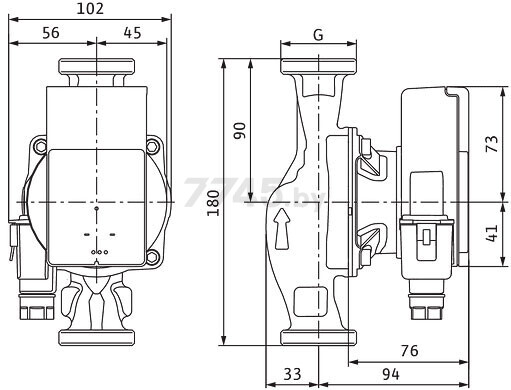 Насос циркуляционный WILO Atmos PICO 30/1-6 (4232695) - Фото 2