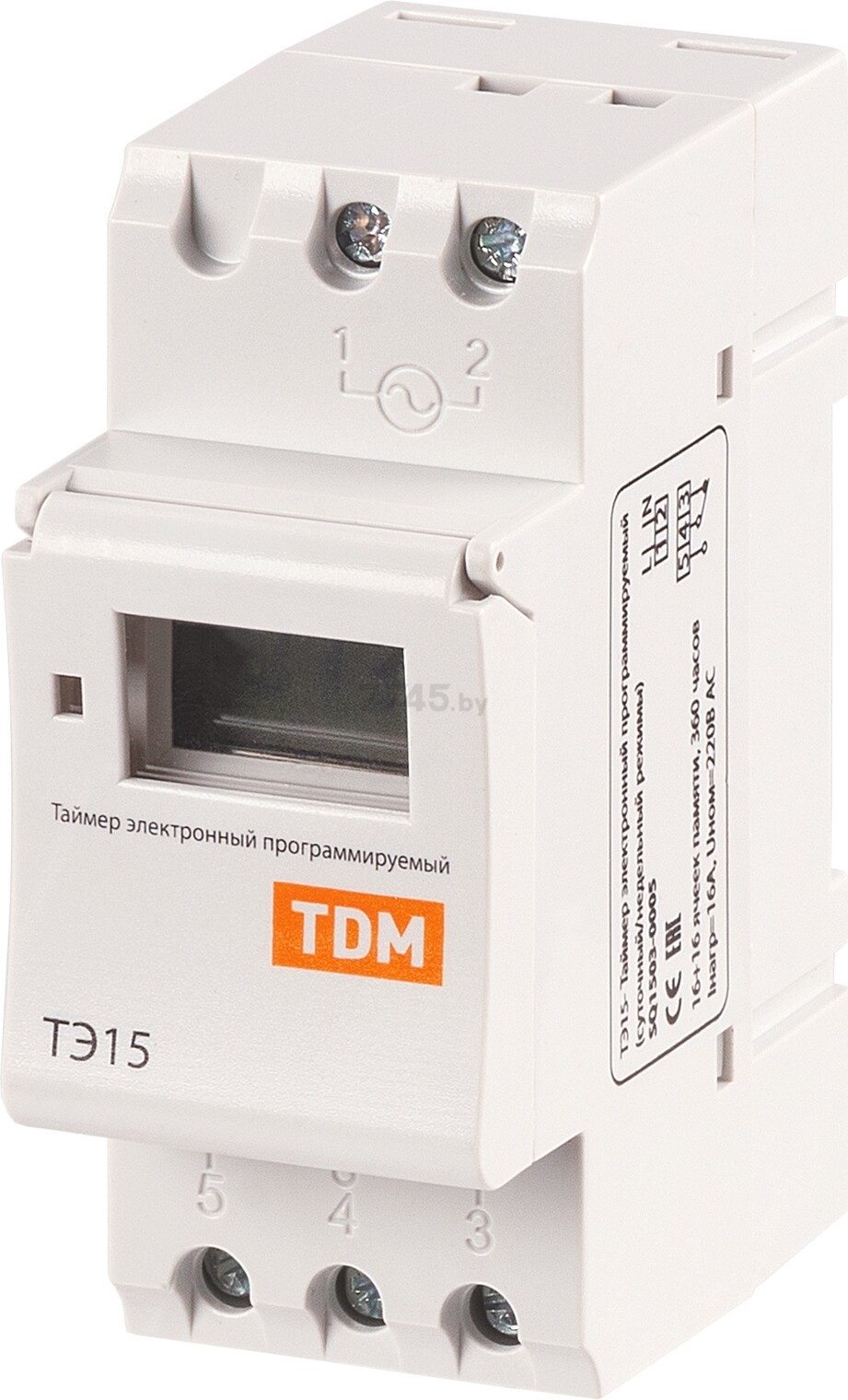 Таймер электронный программируемый TDM ТЭ15 (SQ1503-0005) - Фото 2