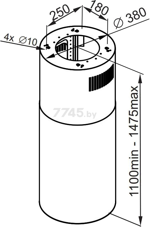 Вытяжка MAUNFELD Lee Isla sensor 39 белый (КА-00015705) - Фото 2