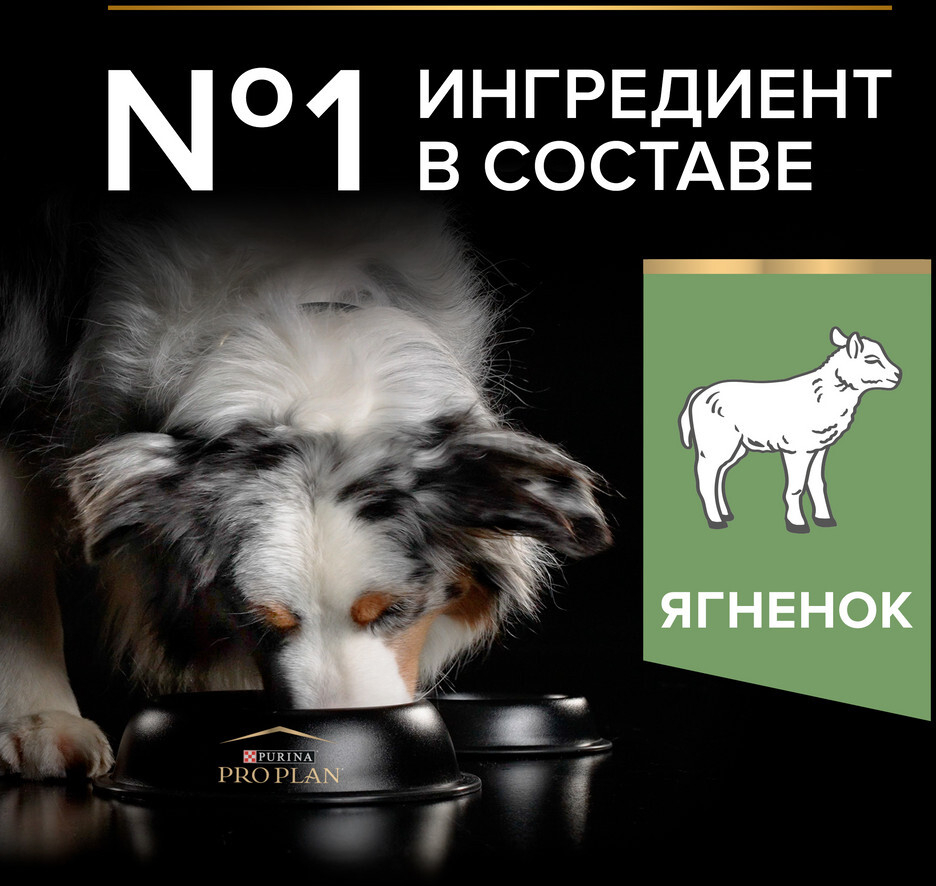 Сухой корм для собак PURINA PRO PLAN Medium Adult Sensitive Digestion ягненок с рисом 7 кг (7613035228153) - Фото 5