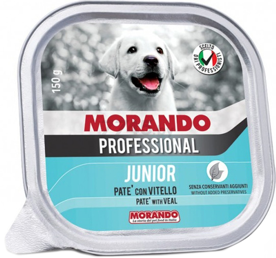 Влажный корм для щенков MORANDO Junior телятина ламистер 150 г (8007520033329)