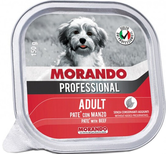 Влажный корм для собак MORANDO паштет с говядиной ламистер 150 г (8007520033305)