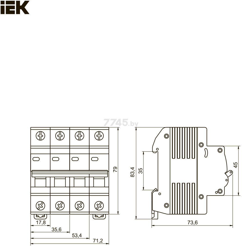 Автоматический выключатель IEK ВА47-29 1Р 16А С 4,5кА (MVA20-1-016-C) - Фото 12