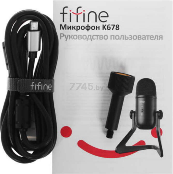 Микрофон FIFINE K678 Black - Фото 9