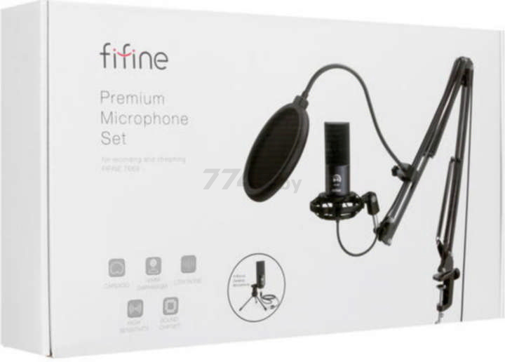 Микрофон FIFINE T669 Black - Фото 10