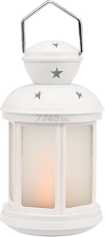 Ночник декоративный светодиодный NEON-NIGHT Фонарь с эффектом пламени свечи белый (513-067) - Фото 4