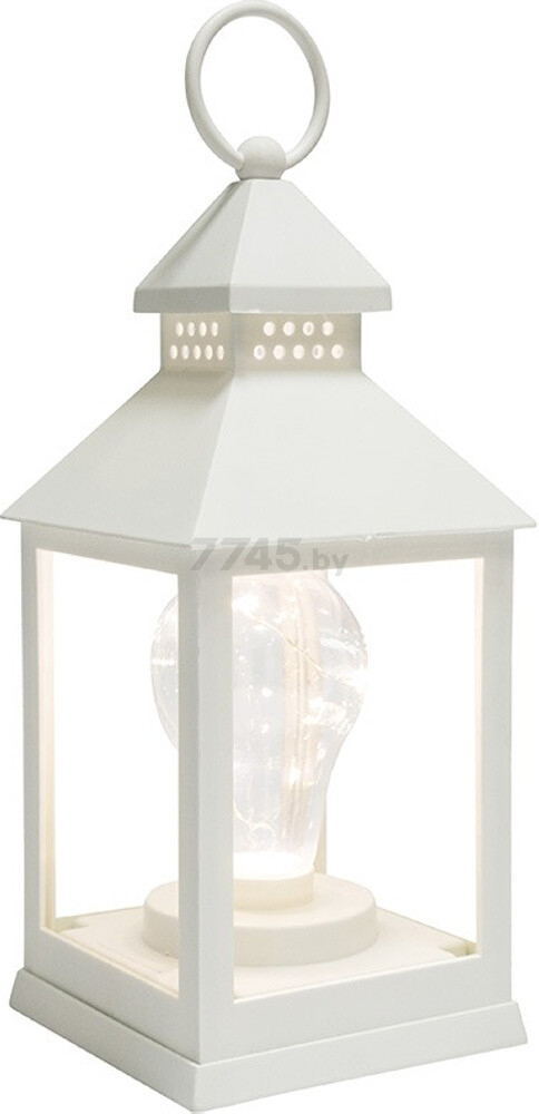Ночник декоративный светодиодный NEON-NIGHT Фонарь с лампочкой белый (513-052) - Фото 6