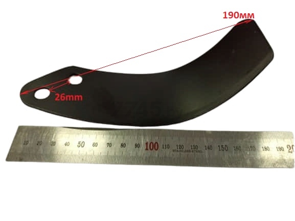 Нож фрезы правой для культиватора FERMER FM-633M (802018)