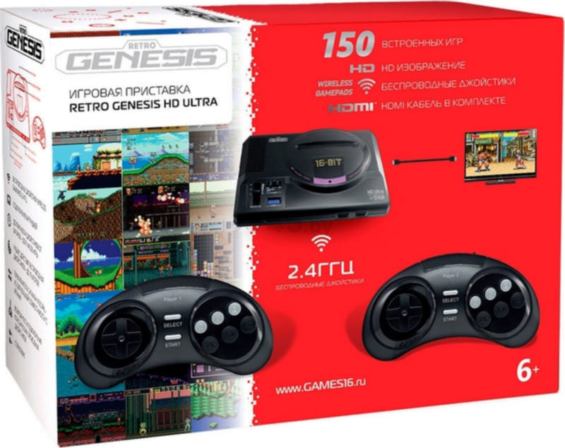 Игровая приставка RETRO GENESIS Sega HD Ultra + 150 игр (ConSkDn70) - Фото 15