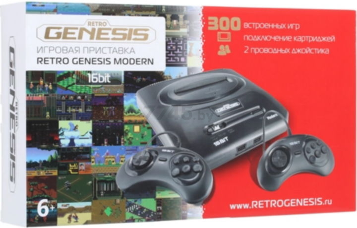 Игровая приставка RETRO GENESIS 16 Bit Modern + 300 игр