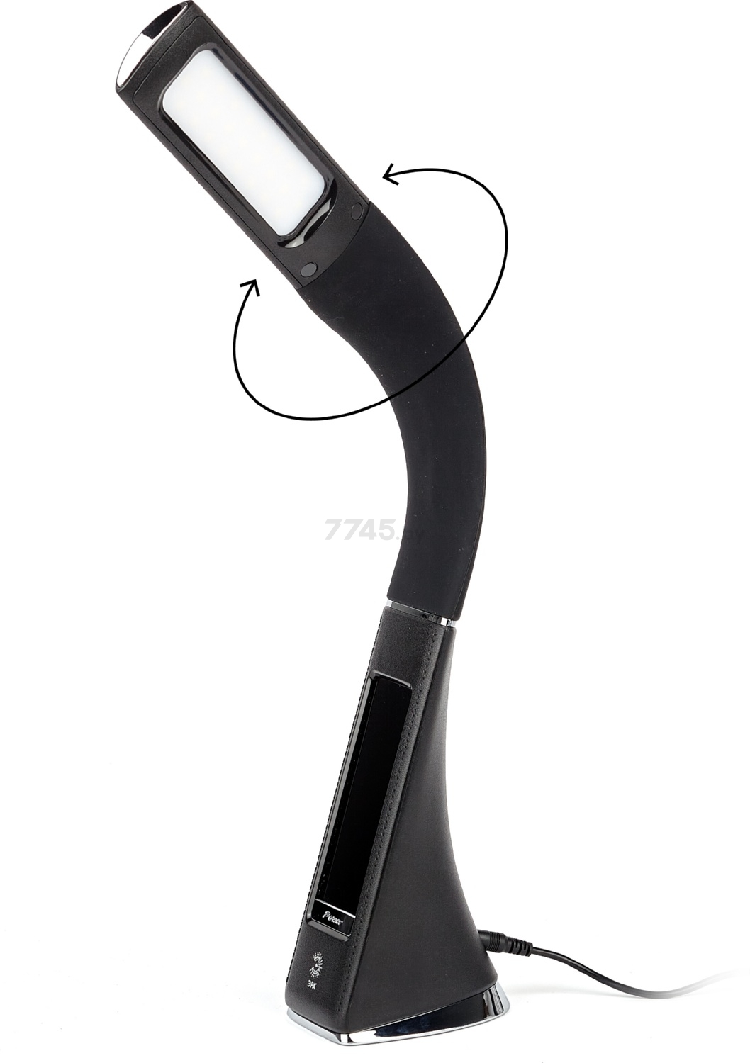 Лампа настольная светодиодная ЭРА NLED-461-7W-BK черный - Фото 3