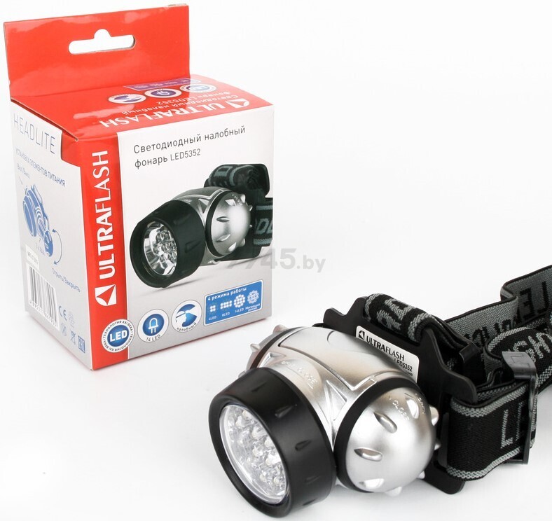 Фонарь светодиодный налобный 14 LED 3XААА ULTRAFLASH LED5352 (LED5352) - Фото 2