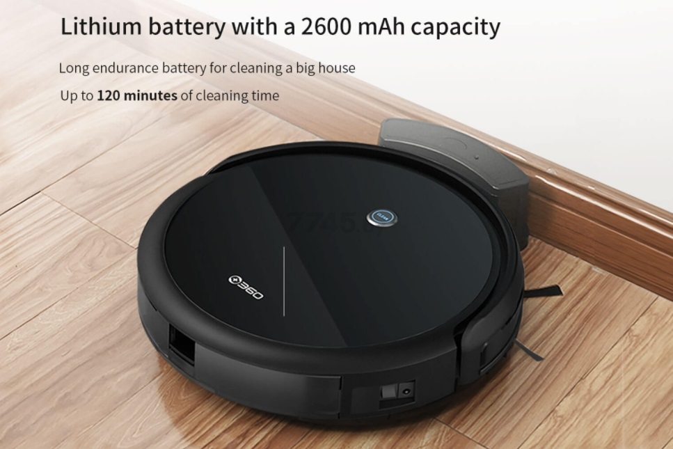 Робот-пылесос 360 Robot Vacuum Cleaner C50-1 черный - Фото 9