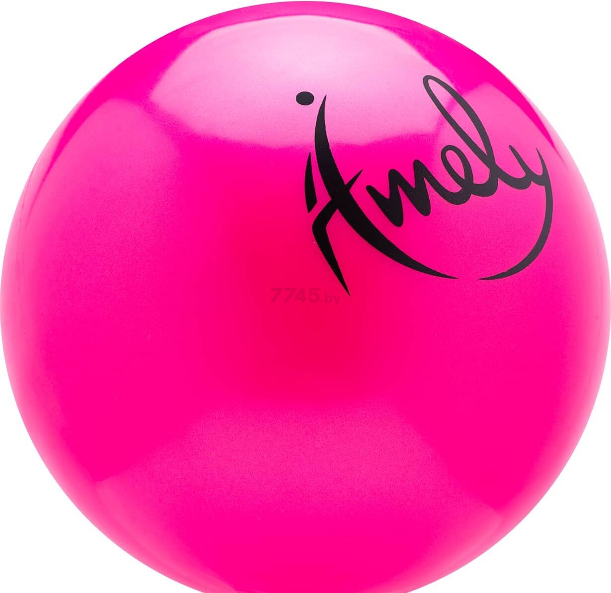 Мяч для художественной гимнастики AMELY розовый (AGB-301-15-PI) - Фото 2