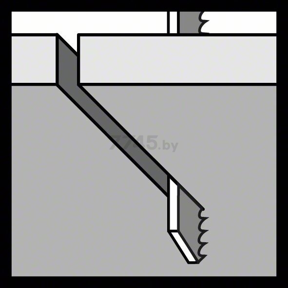 Пилка для электролобзика BOSCH Flexible for Metal T118ВF 5 штук (2608634503) - Фото 4